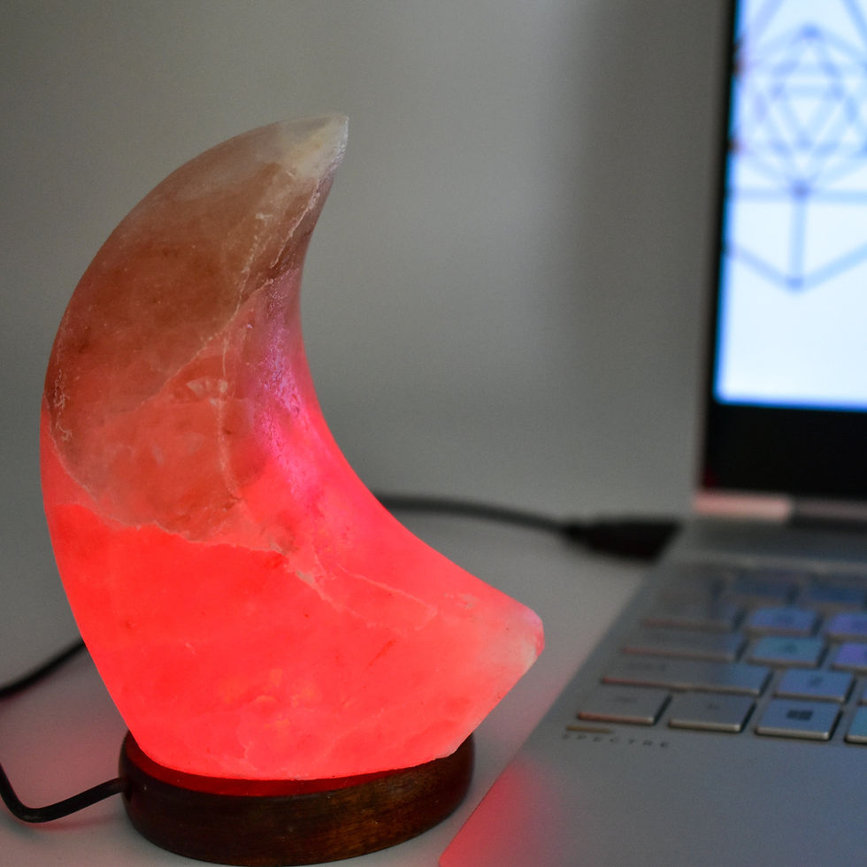サムネイル： Himalayan Salt Moon Lamp