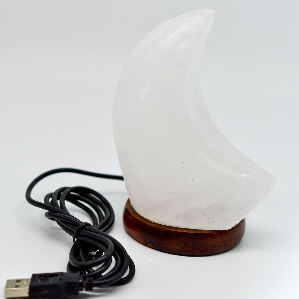 サムネイル： Himalayan Salt Moon Lamp