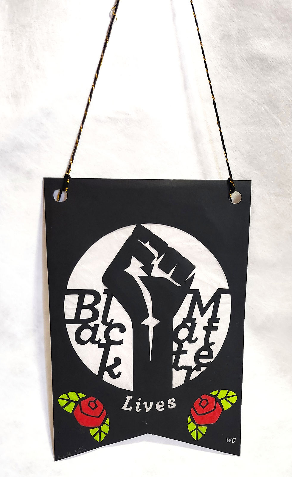 Thumbnail: Paper cut Banner- Black Lives Matter