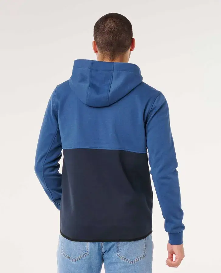Thumbnail: RIP CURL MEN'S DEPARTED ANTI SERIES FLEECE LIGHT NAVY BACK