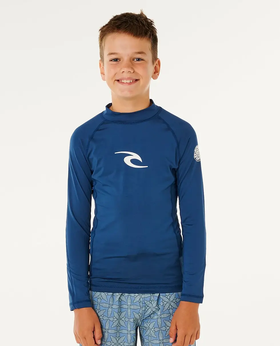 Miniatura: RIP CURL KIDS WAVES UPF LONG SLEEVE RASH VEST LIGHT NAVY