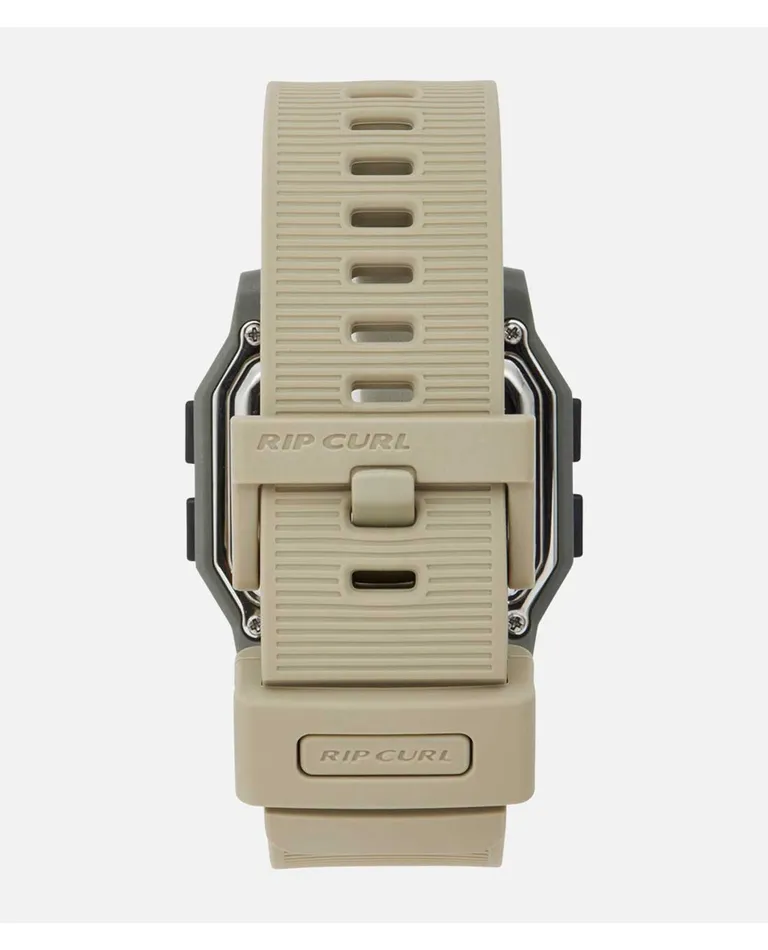 RIP CURL ATOM DIGITAL SURF WATCH KHAKI BACK IMAGE