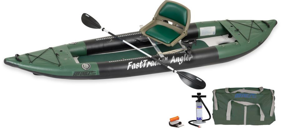 SEA EAGLE 385FTA ANGLER SERIES INFLATABLE FISHING KAYAK SWIVEL SEAT FISHING RIG