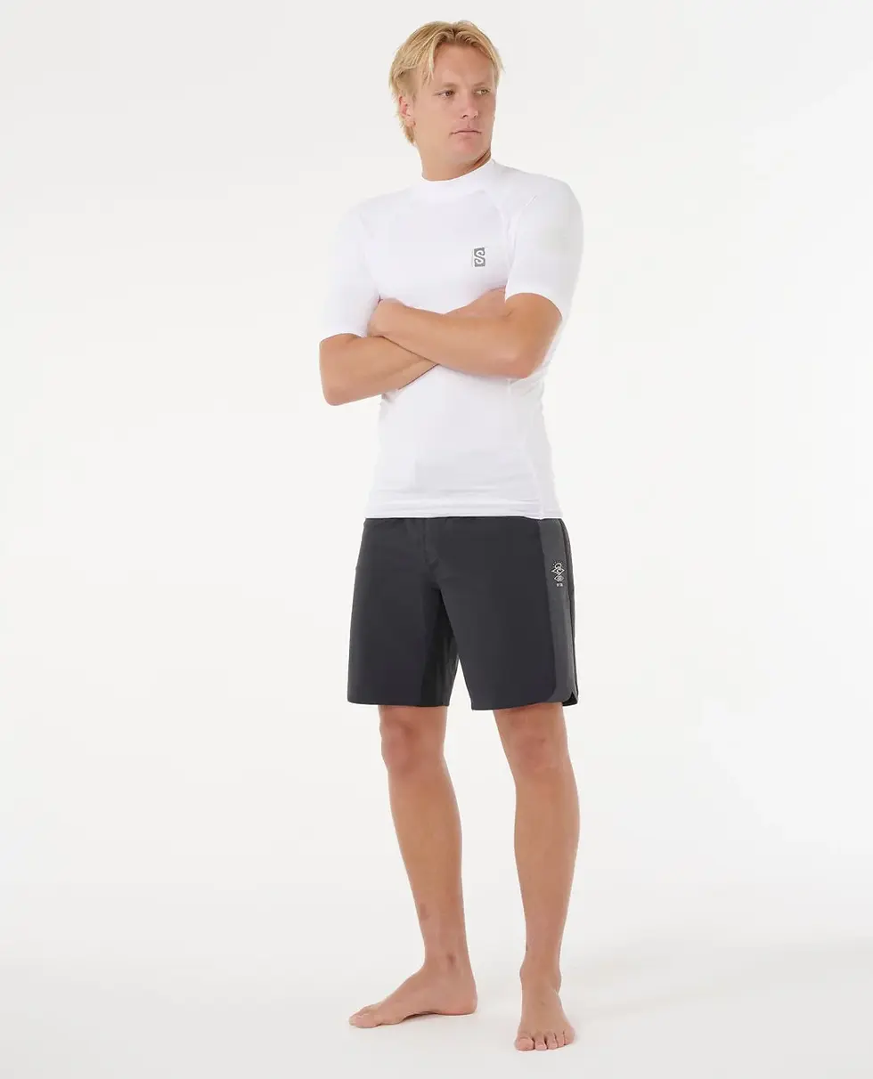 Thumbnail: RIP CURL MEN'S SEARCH UPF50  PERFORMANCE SHORT SLEEVE RASH VEST