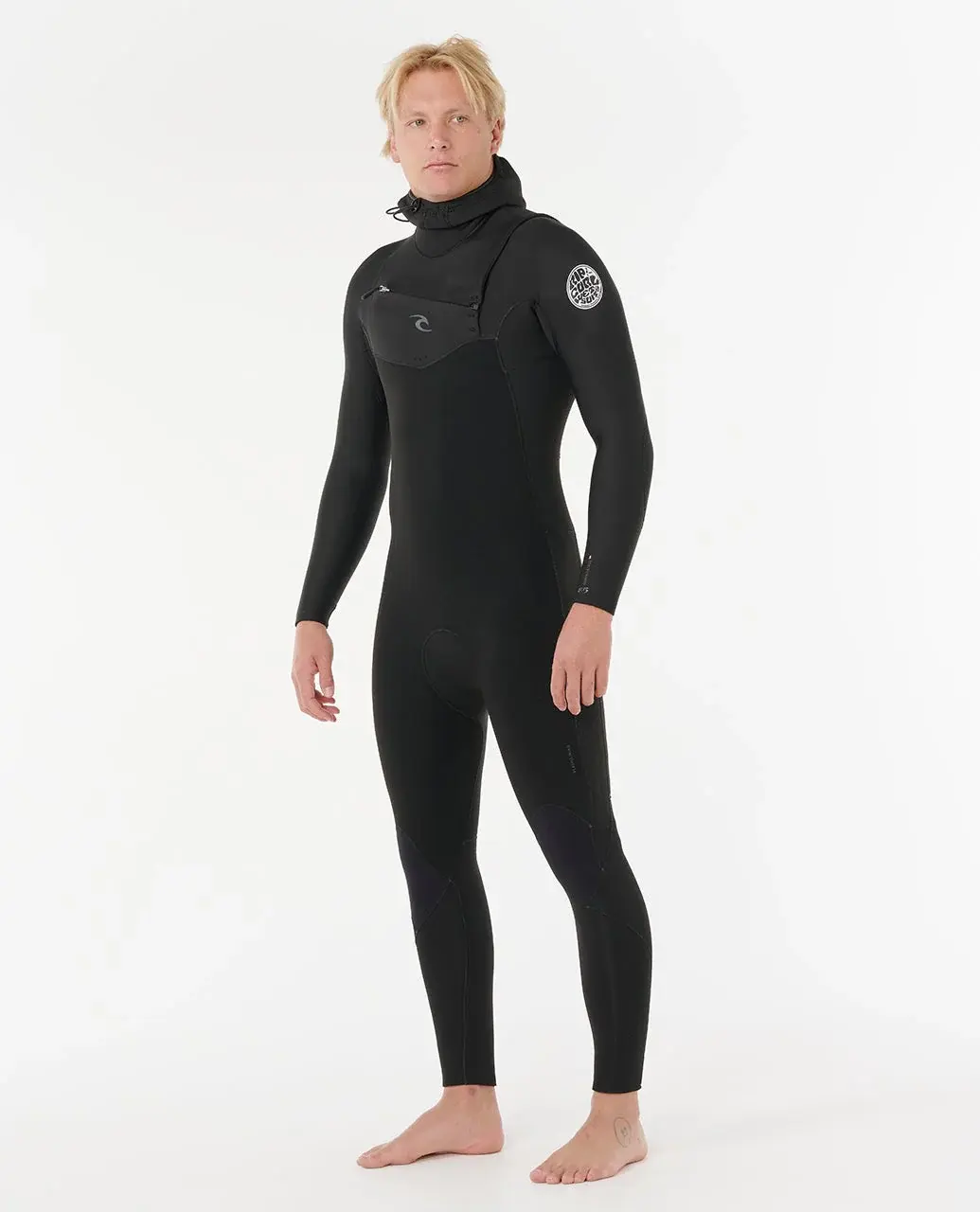 RIP CURL DAWN PATROL CHEST ZIP 5/4 HOODED MEN'S WETSUIT