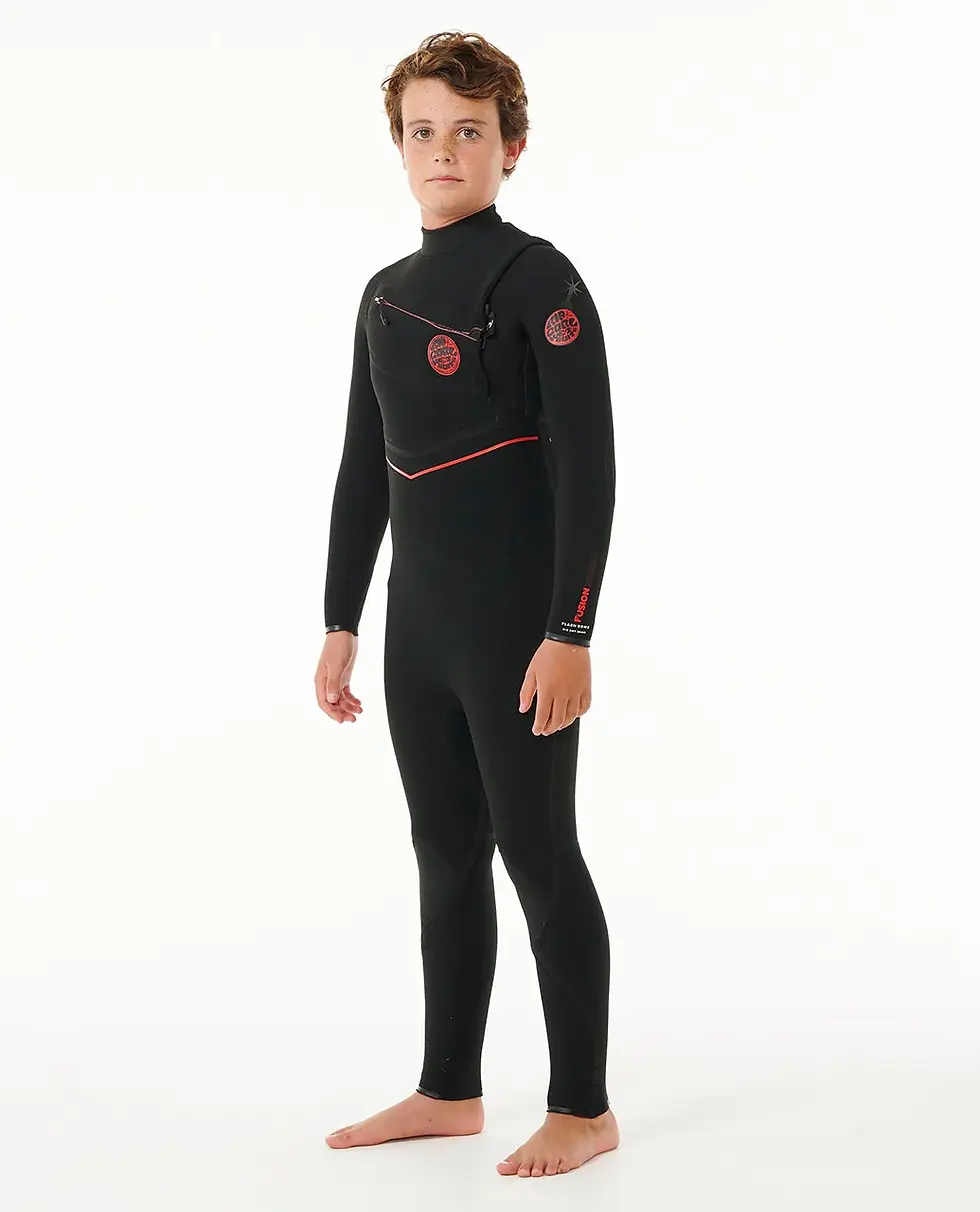 RIP CURL KIDS F-BOMB FUSION 4/3 CHEST ZIP WETSUIT