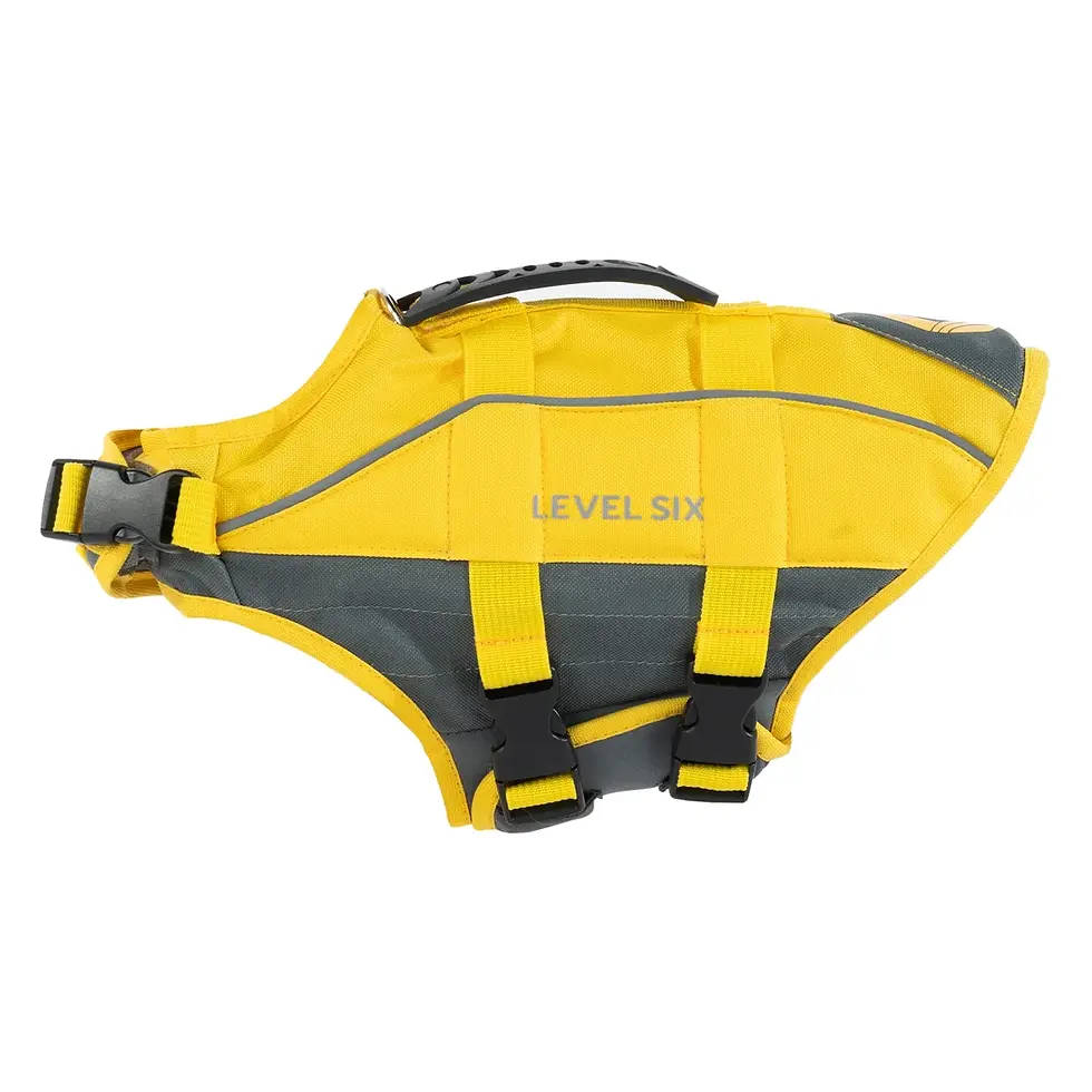 LEVEL SIX ROVER FLOATER DOG FLOATATION PFD YELLOW