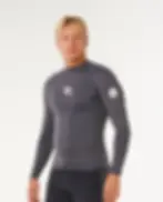 RIP CURL MEN'S WAVES UPF50 PERFORMANCE LONG SLEEVE RASH VEST