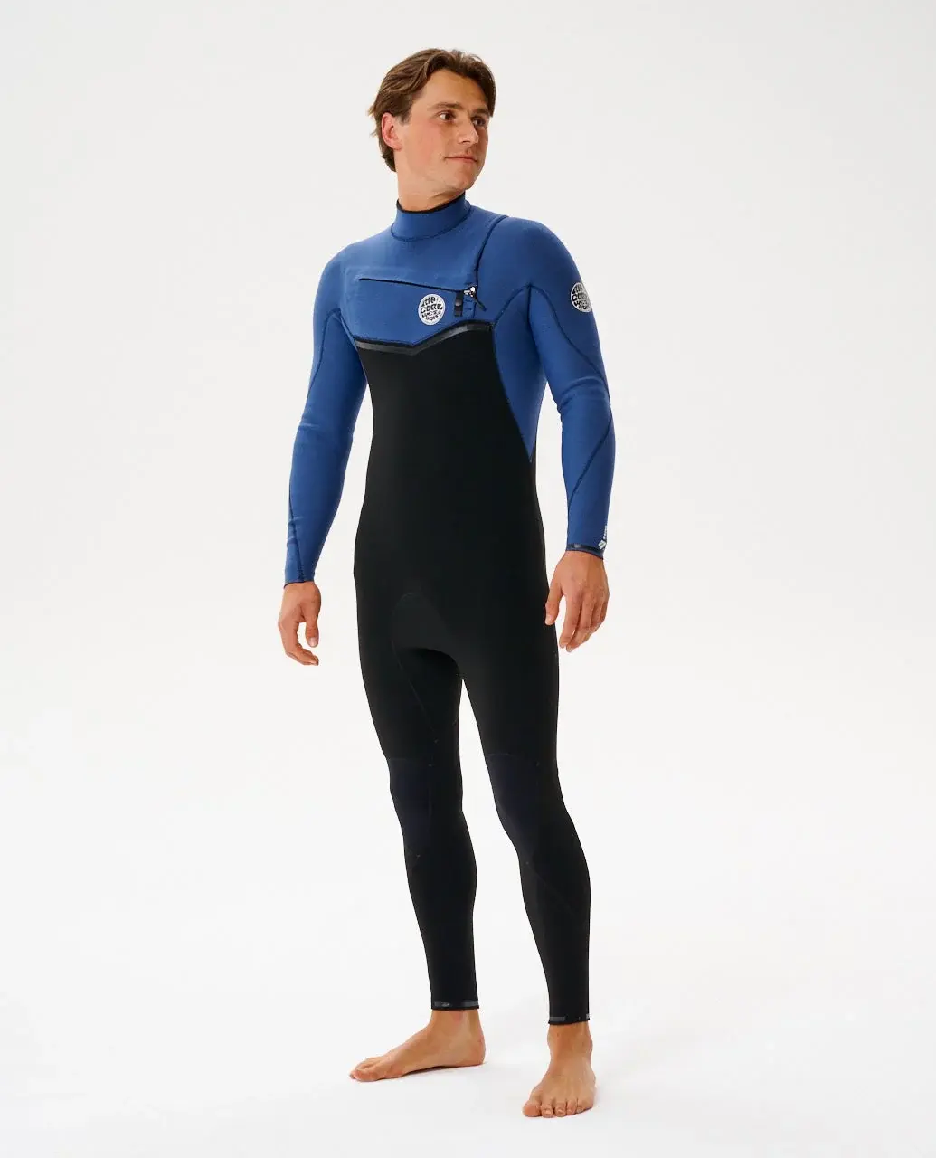 RIP CURL MENS E-BOMB 3/2 CHEST ZIP WETSUIT