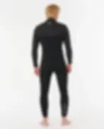 RIP CURL FLASHBOMB PRO 4/3 ZIP FREE MEN'S WETSUIT BLACK