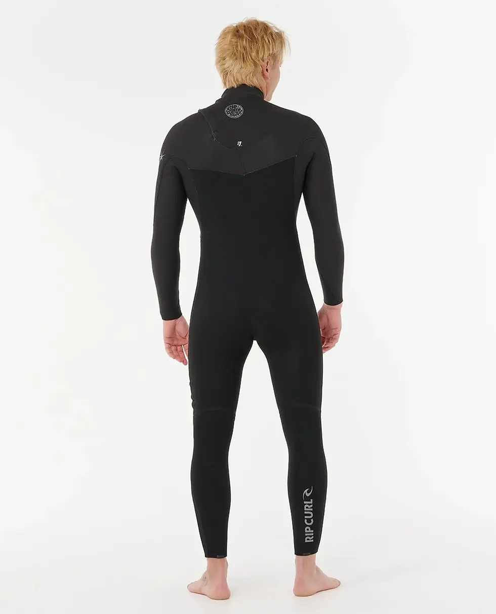 RIP CURL FLASHBOMB PRO 4/3 ZIP FREE MEN'S WETSUIT BLACK
