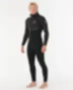 RIP CURL E-BOMB 4/3 ZIP FREE HOODED MEN'S WETSUIT