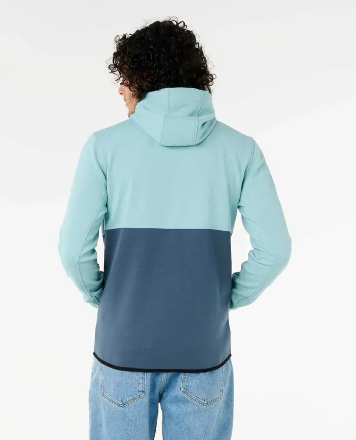 Thumbnail: RIP CURL MEN'S DEPARTED ANTI SERIES FLEECE BLUE LAGOON BACK