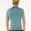 Miniatura: RIP CURL MEN'S WAVE SHORT SLEEVE UV RASH GUARD BLUESTONE BACK