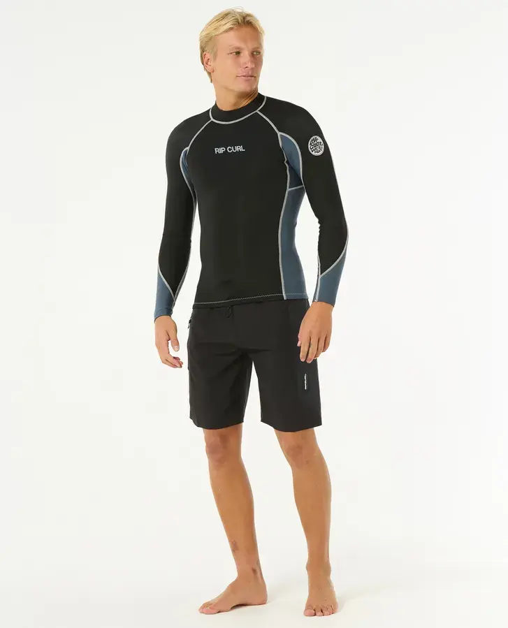 RIP CURL DAWN PATROL 1.5MM LONG SLEEVE SURF JACKET NIGHT PINE FRNT