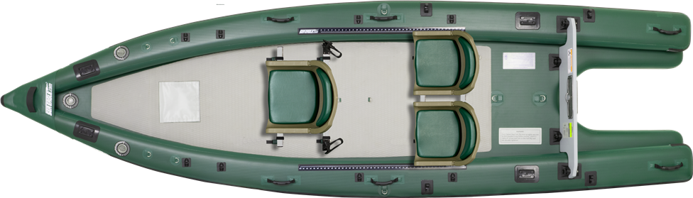 Thumbnail: SEA EAGLE FSK16 FISH SKIFF SWIVEL SEAT INFLATABLE FISHING SKIFF TOP VIEW