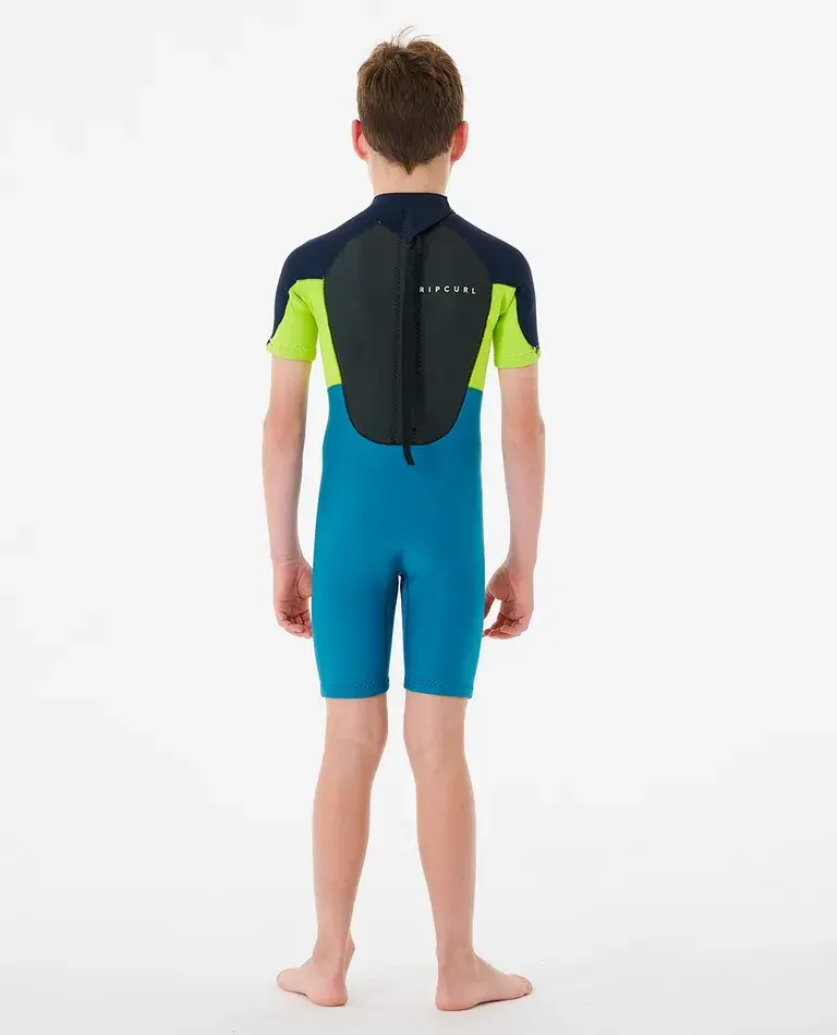 Thumbnail: RIP CURL JUNIOR'S OMEGA BACK ZIP SPRINGSUIT WETSUIT NAVY BACK VIEW