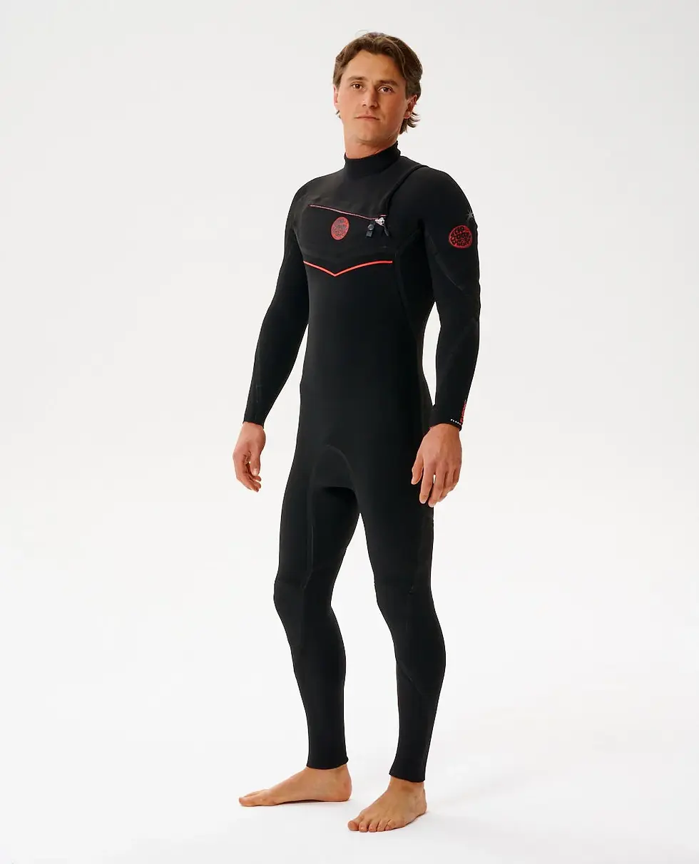 RIP CURL MENS FLASHBOMB FUSION 4/3 CHEST ZIP FULLSUIT WETSUIT
