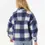 Thumbnail: RIP CURL WOMEN'S CALA NIGHTS CHECK JACKET BLUE BACK IMAGE
