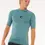 Miniatura: RIP CURL MEN'S WAVE SHORT SLEEVE UV RASH GUARD BLUESTONE FRONT