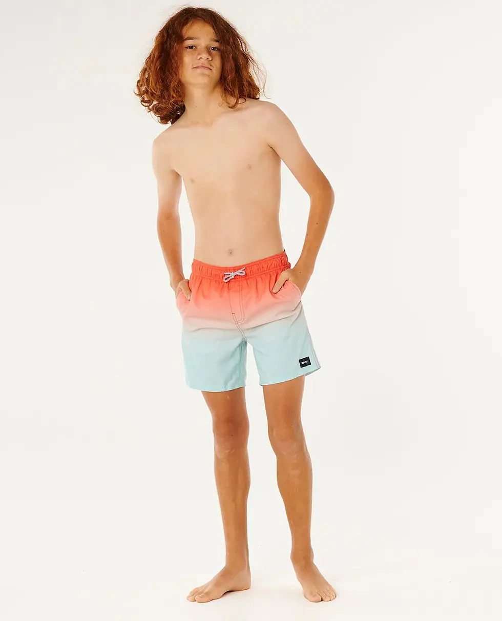 Thumbnail: RIP CURL JUNIOR OFFSET FADE VOLLEY BOARDSHORT