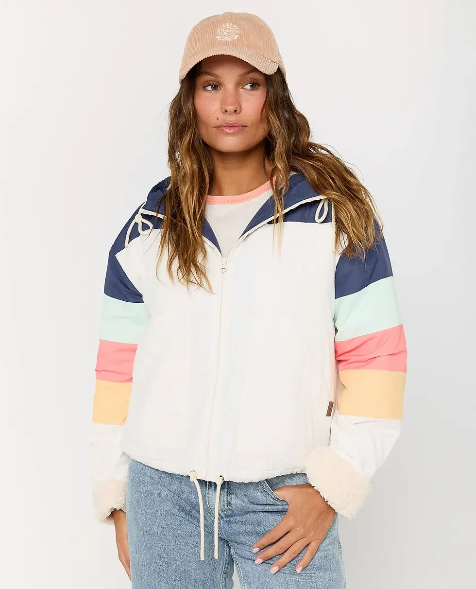 Thumbnail: RIP CURL WOMEN'S KEEPSAKES BOMBER JACKET NAVY FRONT