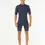 Miniatura: RIP CURL MEN'S DAWN PATROL 2MM BACK ZIP SHORT SLEEVE SPRINGSUIT WETSUIT SLATE FRONT