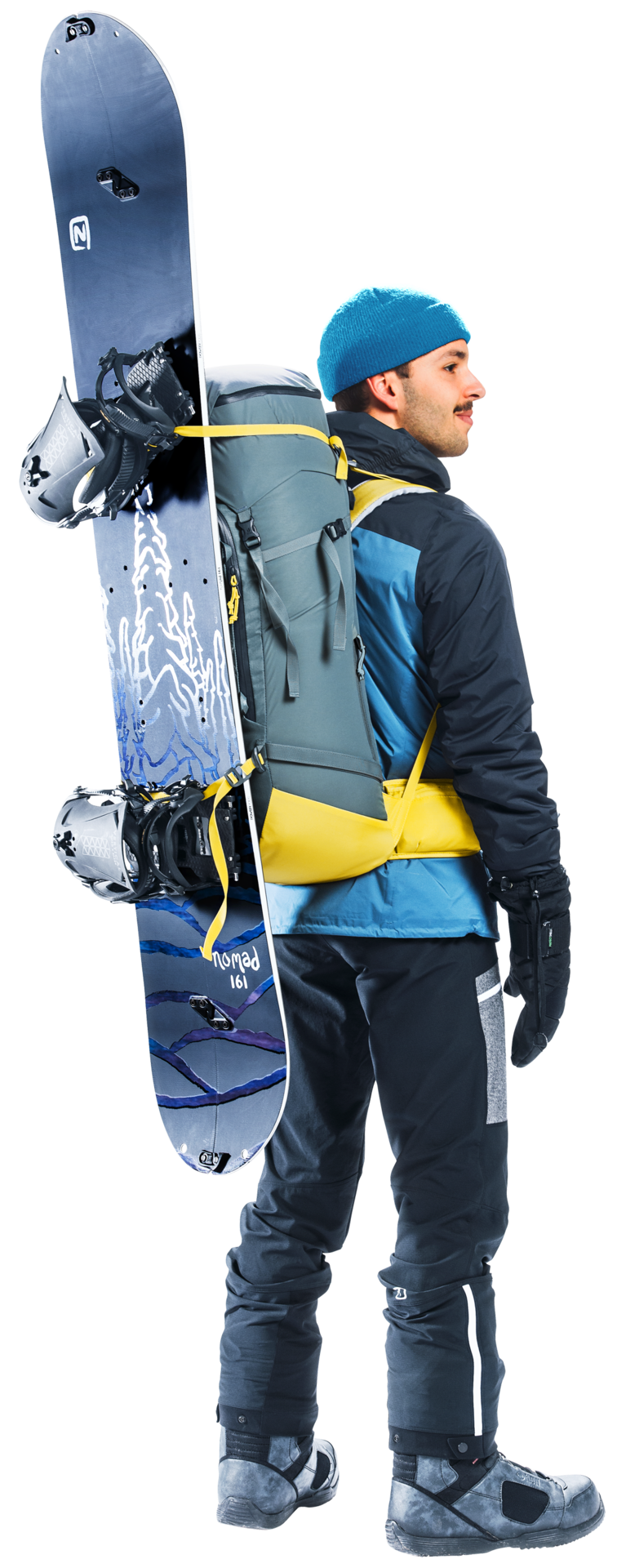 Miniatura: DEUTER FREESCAPE PRO 40+ ALPINE SKIING AND SNOWBOARDING BACKPACK SNOWBOARD ATTACHED
