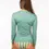 Thumbnail: RIP CURL WOMEN'S WHITE WASH LONG SLEEVE UV RASH VEST TEAL BACK
