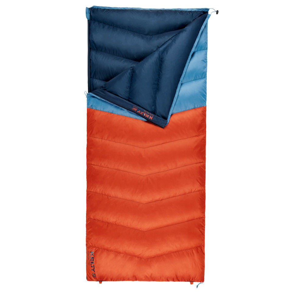 Miniatura: KELTY GALACTIC 30 SLEEPING BAG ROOIBIS TEAL BAG OPENED VIEW