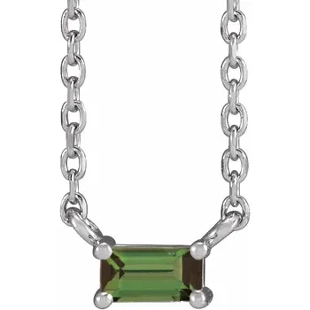 Green tourmaline necklace