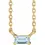 Thumbnail: 14K Yellow Gold Sky Blue Topaz Solitaire 18" Necklace front
