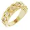 Thumbnail: Close up of 14K Yellow Gold 1/4 CTW Natural Diamond Chain Link Ring