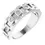 Thumbnail: Close up view of 14K White Gold 1/4 CTW Natural Diamond Chain Link Ring