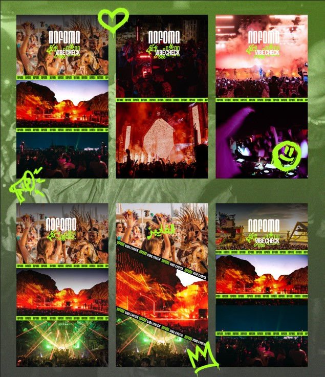 NOFOMO Social Media Branding Mood board