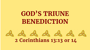 God's Triune Benediction