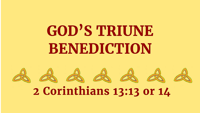 God's Triune Benediction