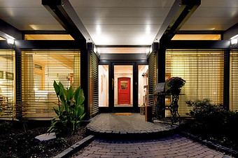 House with Red Door
