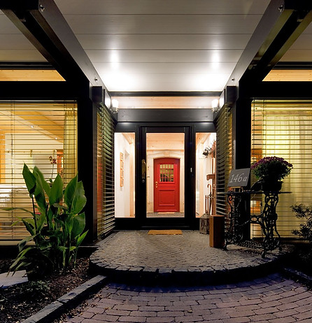 House with Red Door