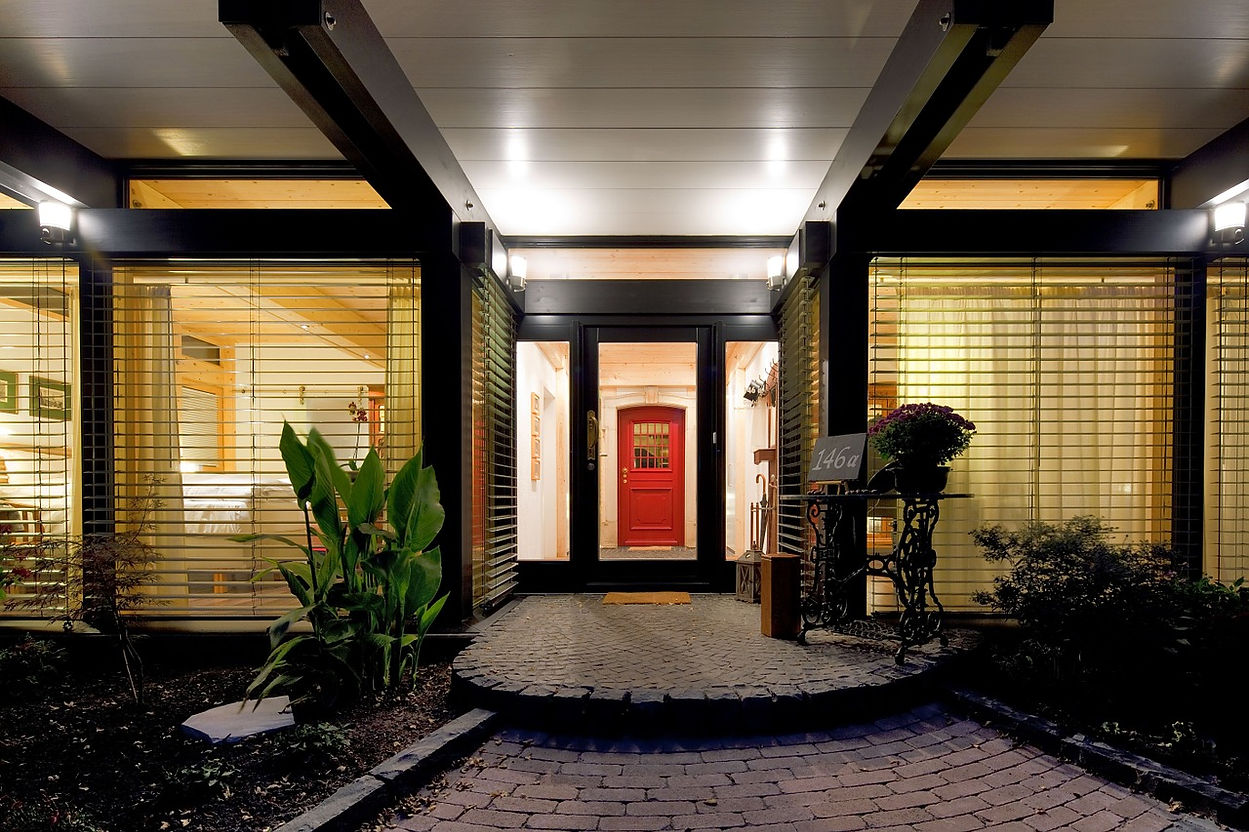 House with Red Door