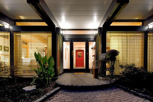 House with Red Door