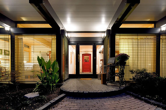 House with Red Door