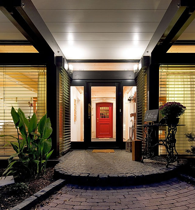House with Red Door