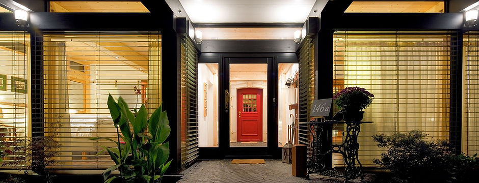 House with Red Door