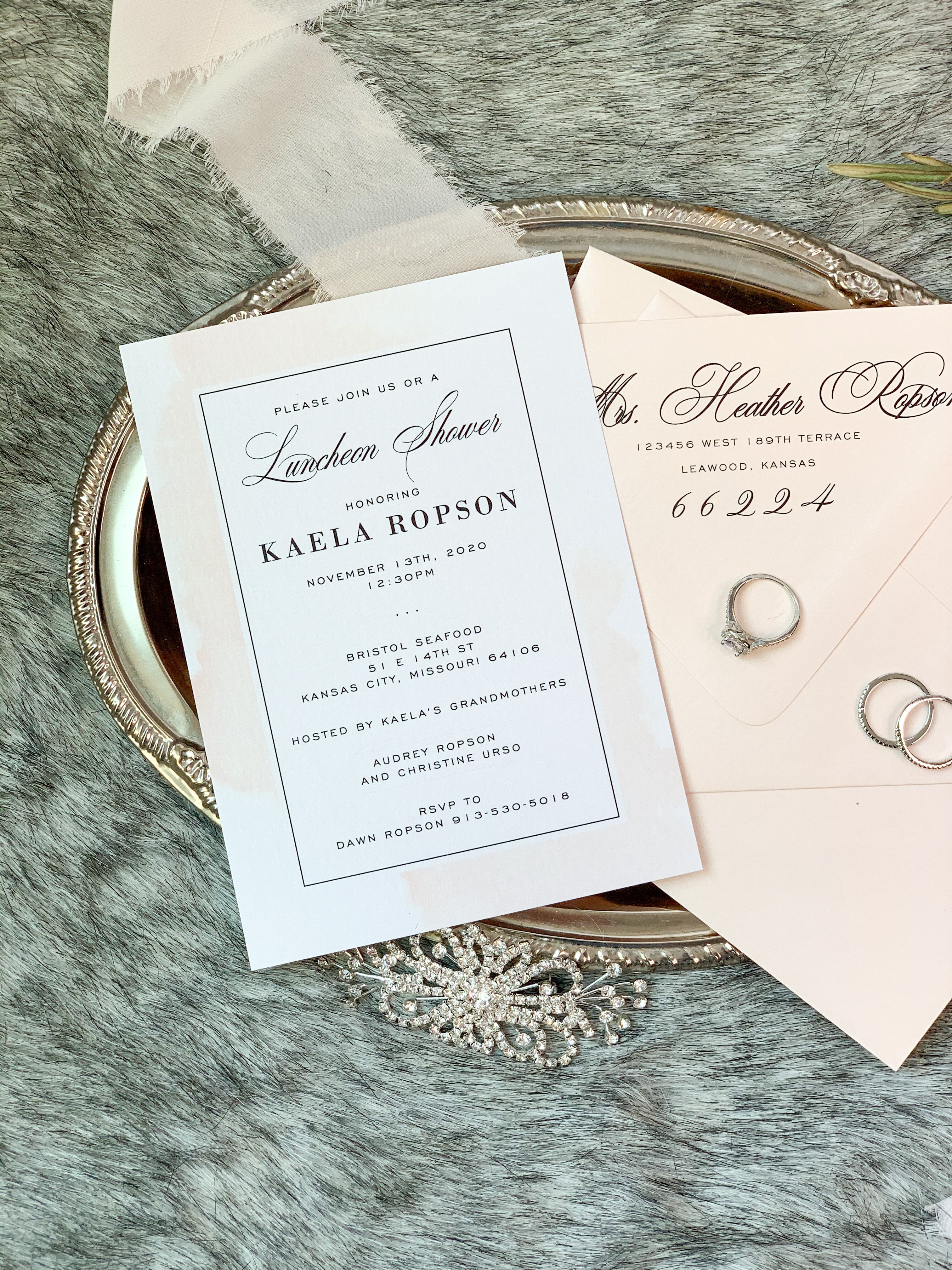 Bridal Shower Invitation | Bridal Luncheon Invitation Style 163