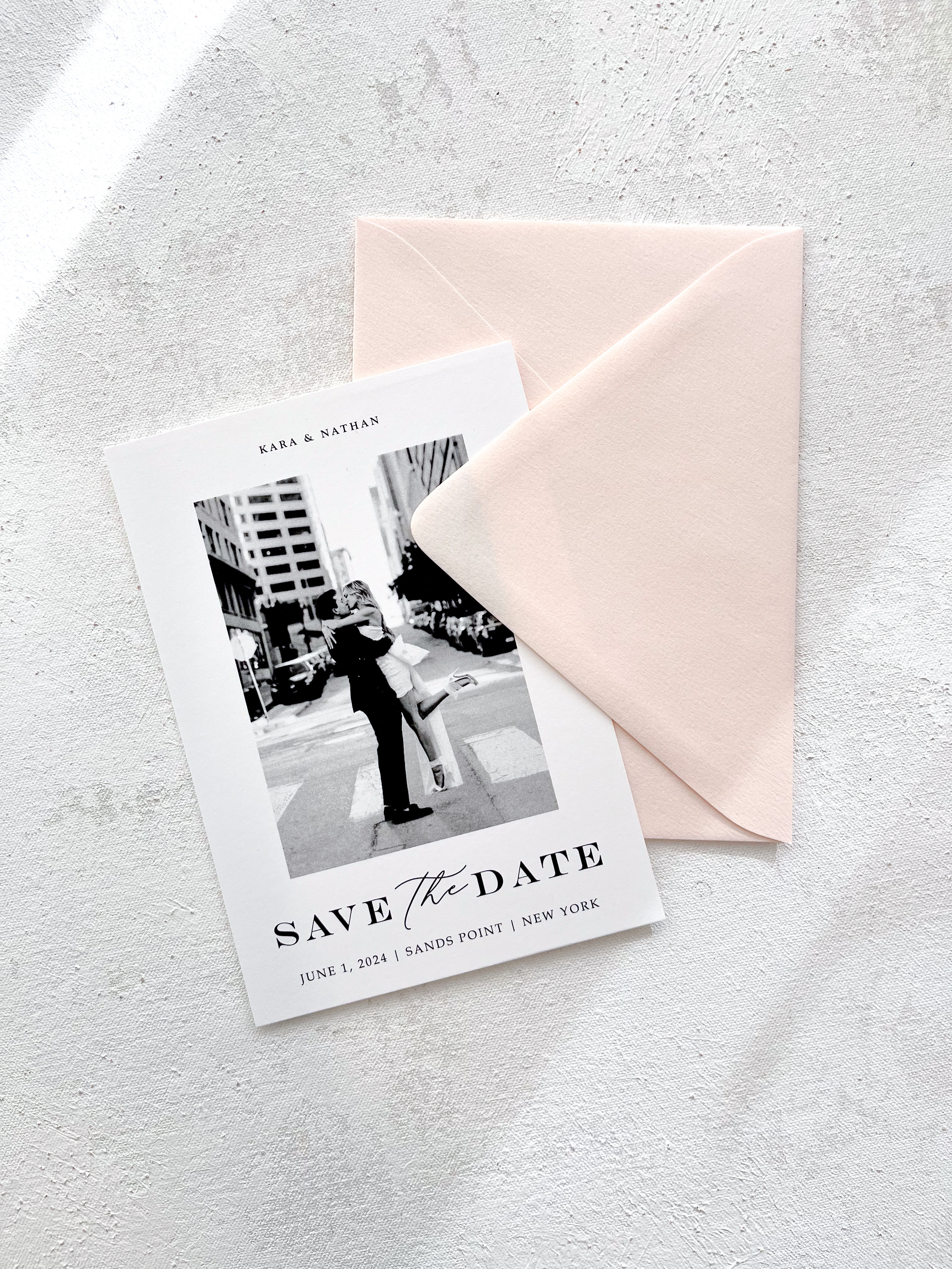 Save the Date with Blank Envelopes | Single Sided Style D09