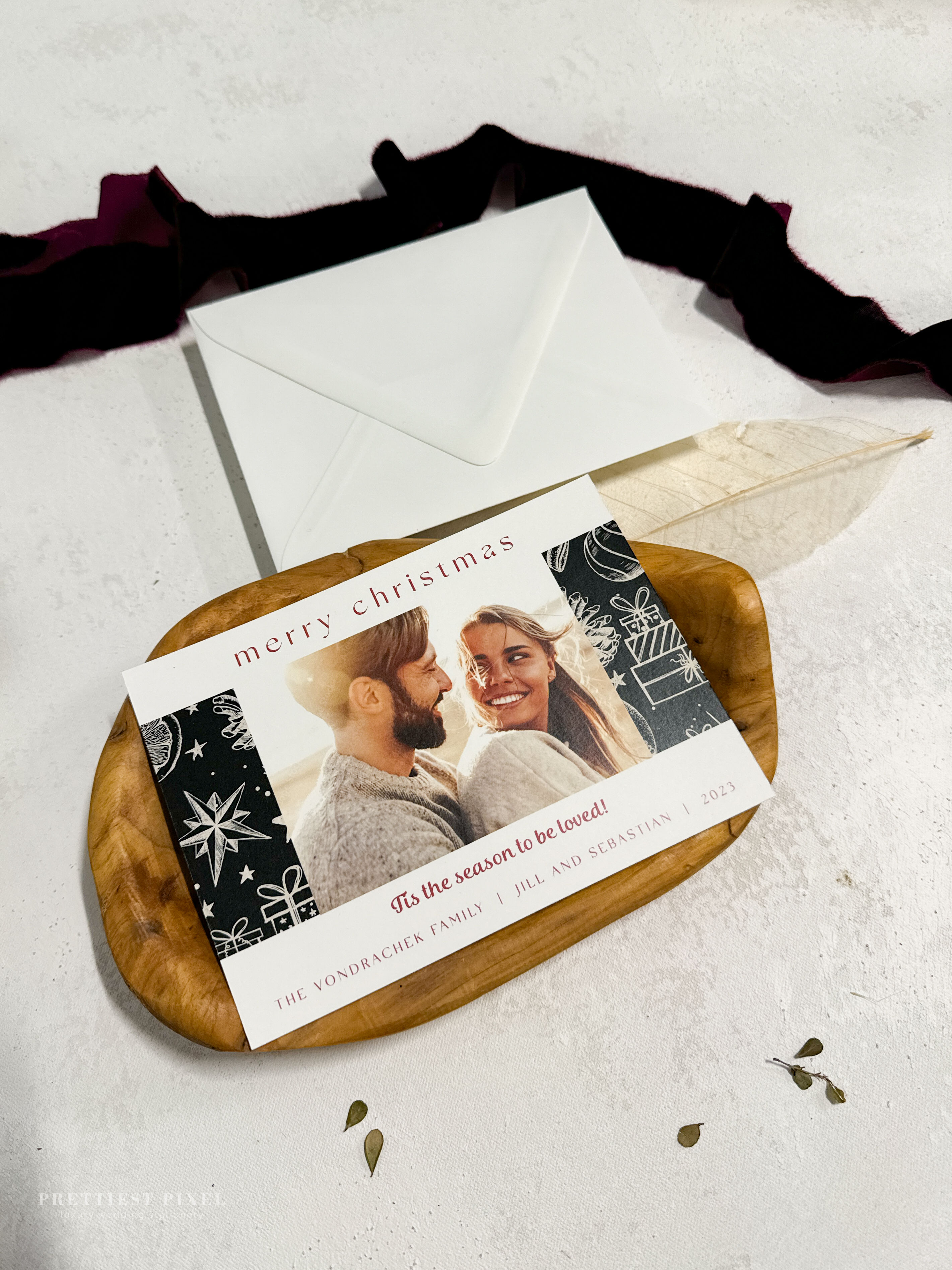 Photo Christmas Cards with Blank Envelopes | Single Sided Style