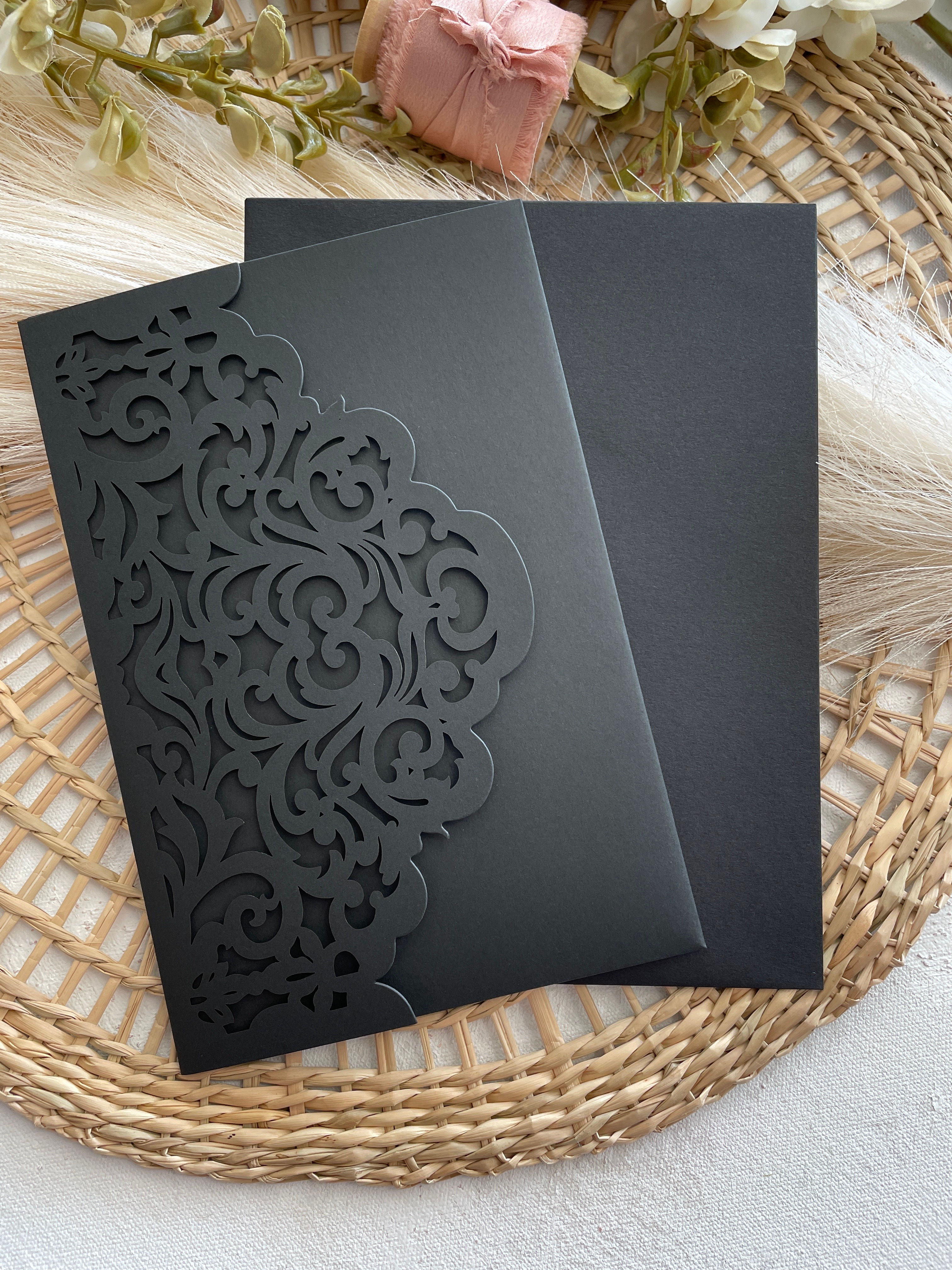 Black Laser Pockets and with Outer Envelopes