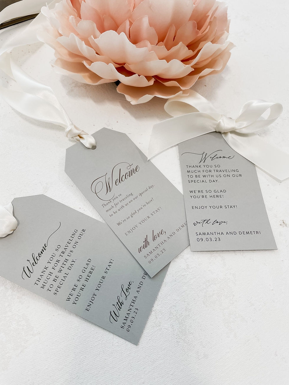 Thumbnail: Custom Gift Tags - SET of 12 - ribbon not included