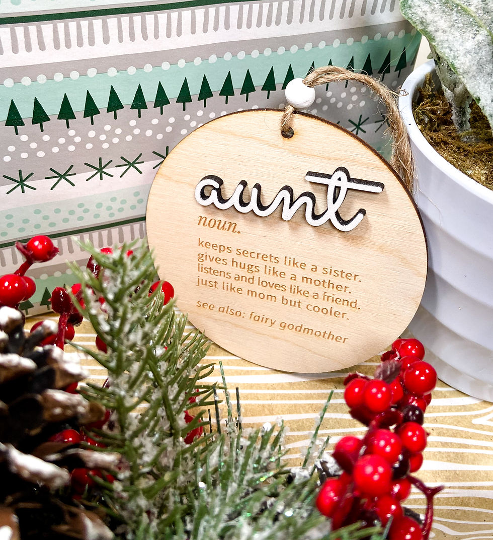 Thumbnail: Aunt Dictionary Ornament